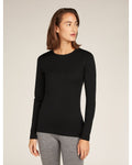 Icebreaker 200 Oasis Long Sleeve Crew - Black