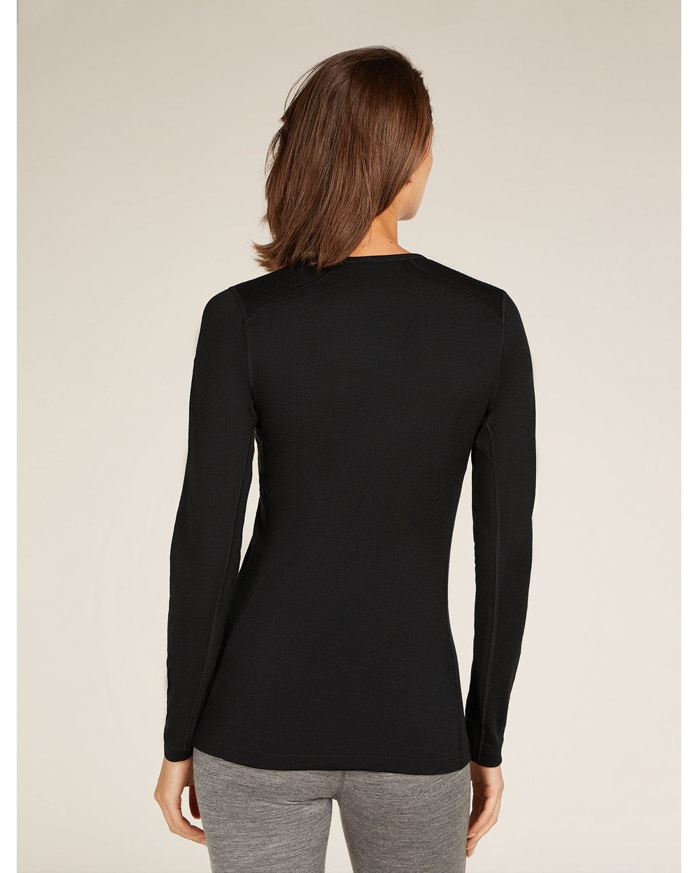 Icebreaker 200 Oasis Long Sleeve Crew - Black