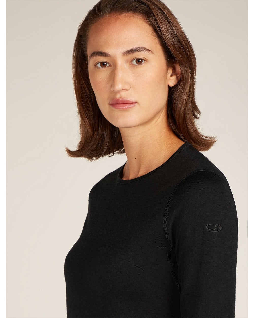 Icebreaker 200 Oasis Long Sleeve Crew - Black