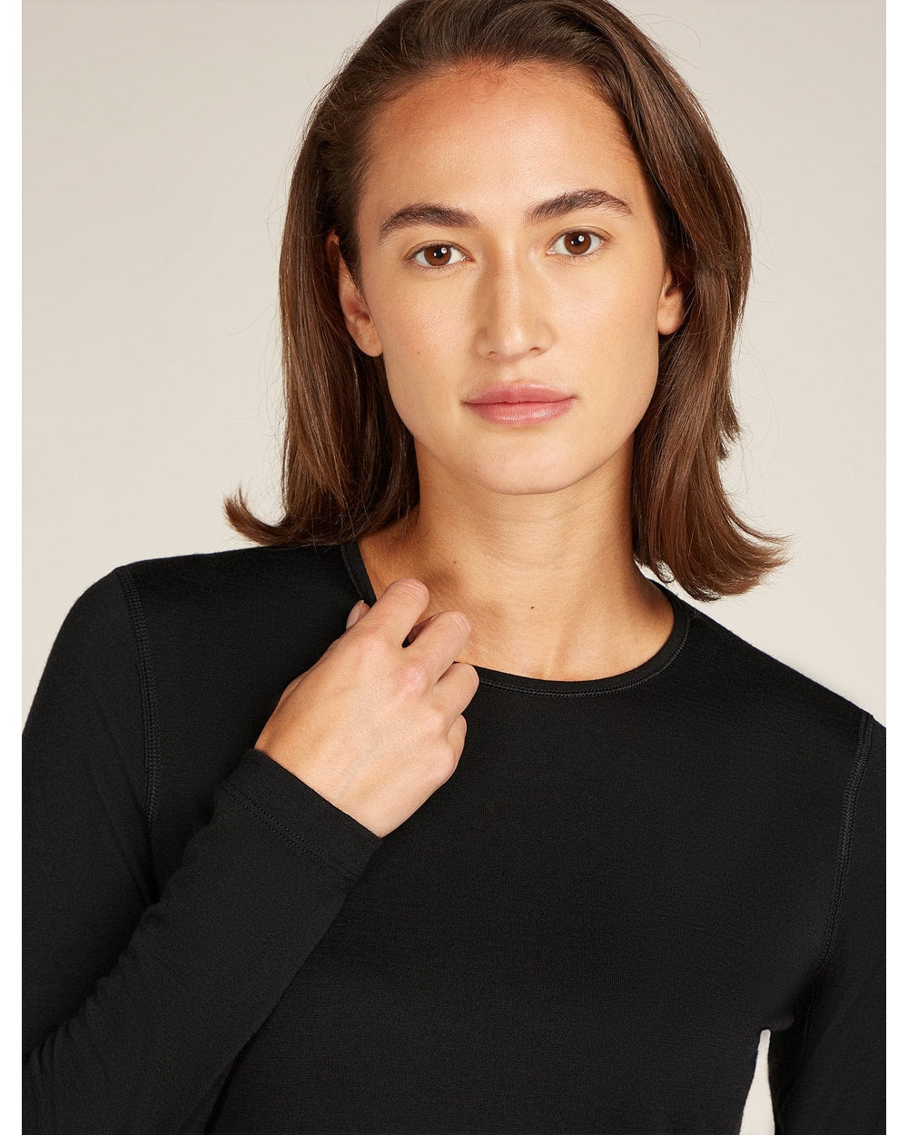 Icebreaker 200 Oasis Long Sleeve Crew - Black
