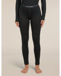 Icebreaker Women's Merino 260 Tech Thermal Leggings - Black - front