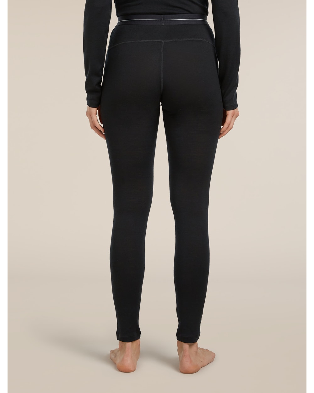 Icebreaker Women's Merino 260 Tech Thermal Leggings - Black - back