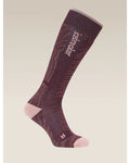 Icebreaker Women's Merino Blend Ski+ Medium Over The Calf Socks Mountain Contour