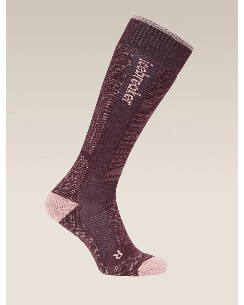 Icebreaker Women's Merino Blend Ski+ Medium Over The Calf Socks Mountain Contour