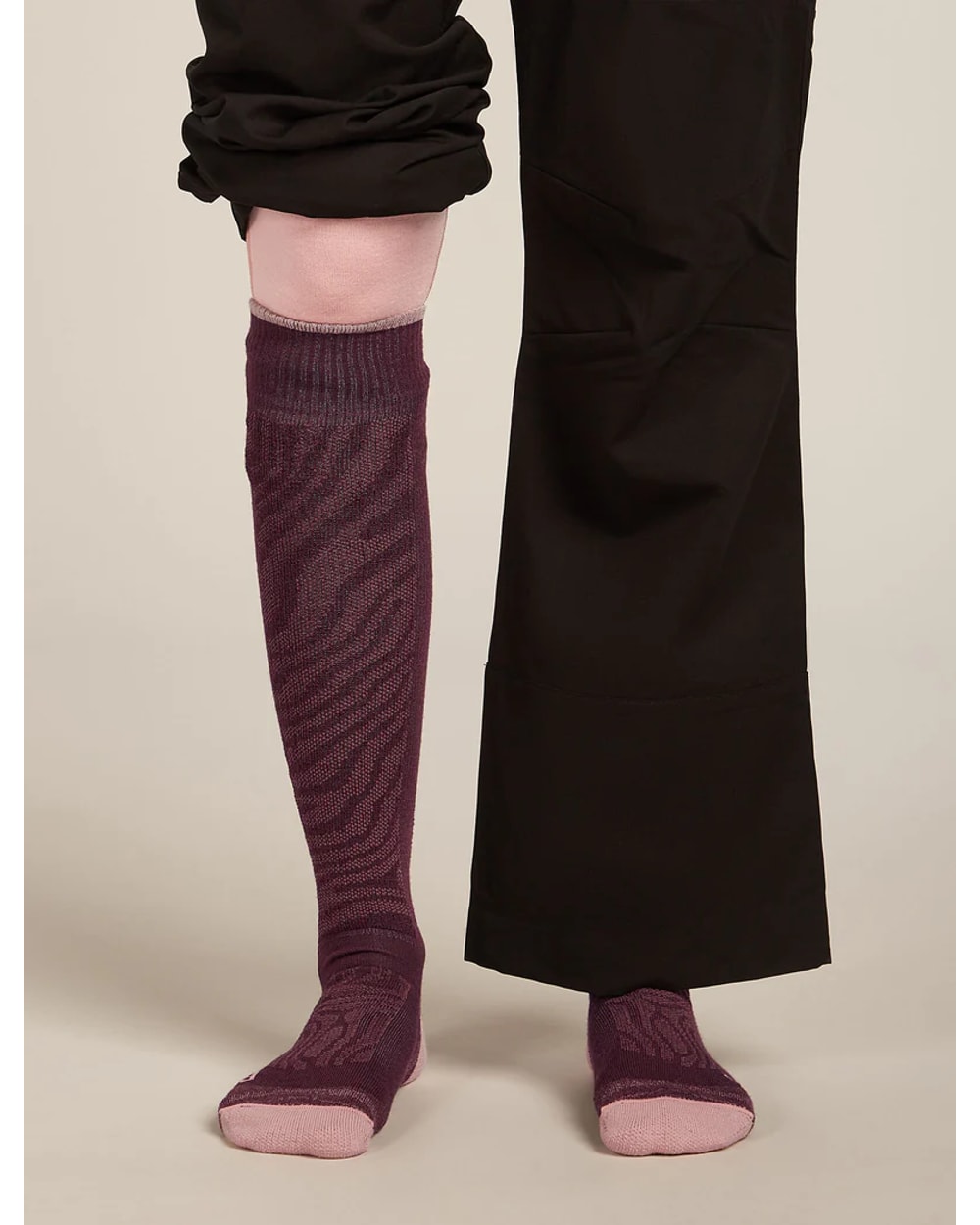 Icebreaker Women's Merino Blend Ski+ Medium Over The Calf Socks Mountain Contour