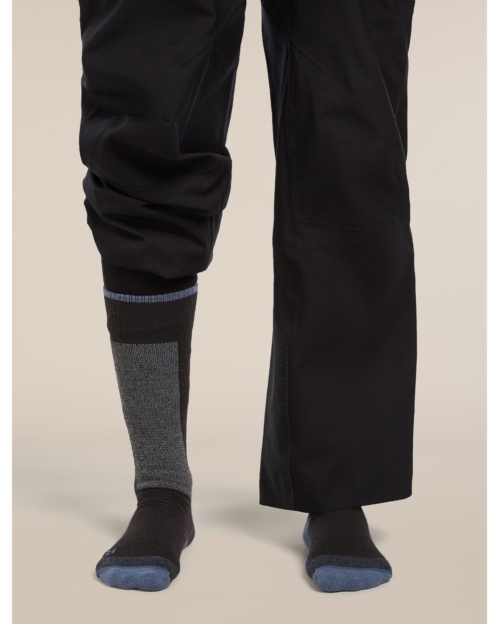 Icebreaker Women's Merino Ski+ Light Over The Calf Socks - Black/Dawn, view 4