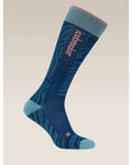 Icebreaker Women's Merino Ski+ Light Over The Calf Socks Mountain Contour