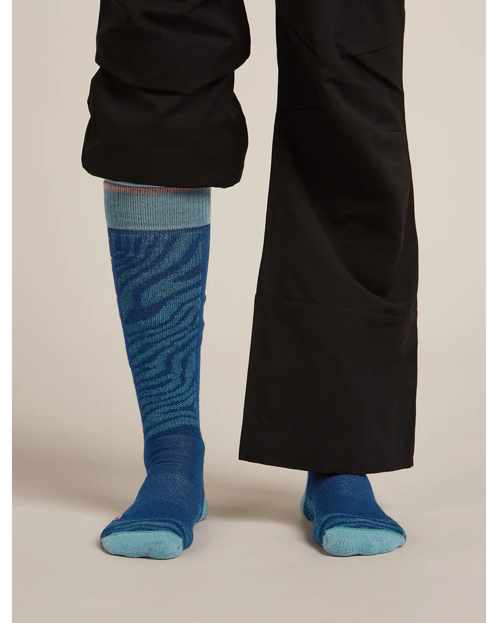 Icebreaker Women's Merino Ski+ Light Over The Calf Socks Mountain Contour