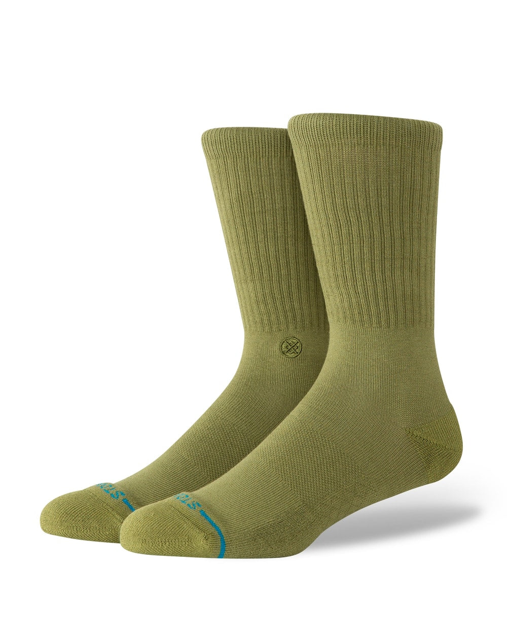 Stance Icon Crew Socks Olive