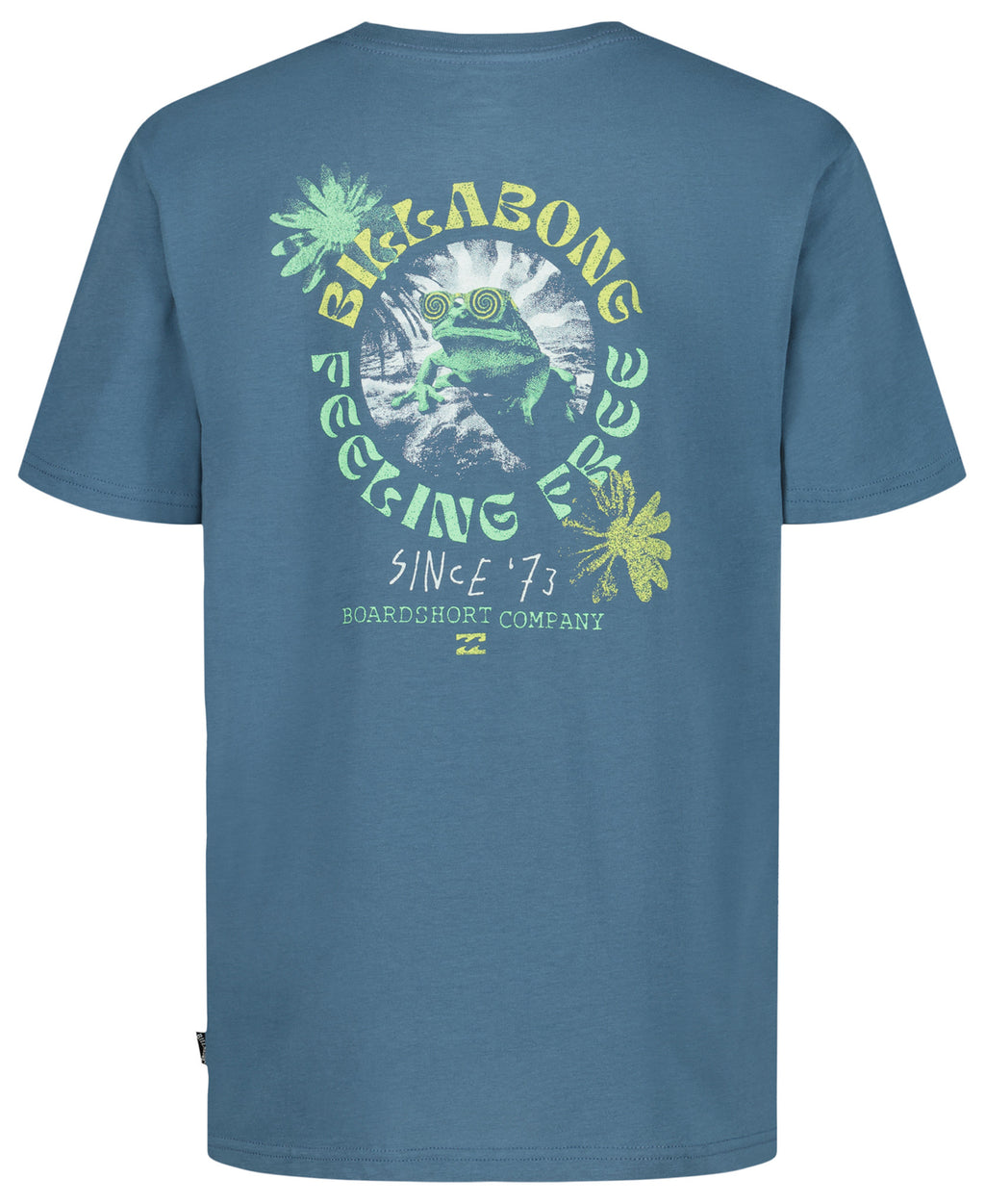 Billabong Psych Frog Tee Real Teal detail 2