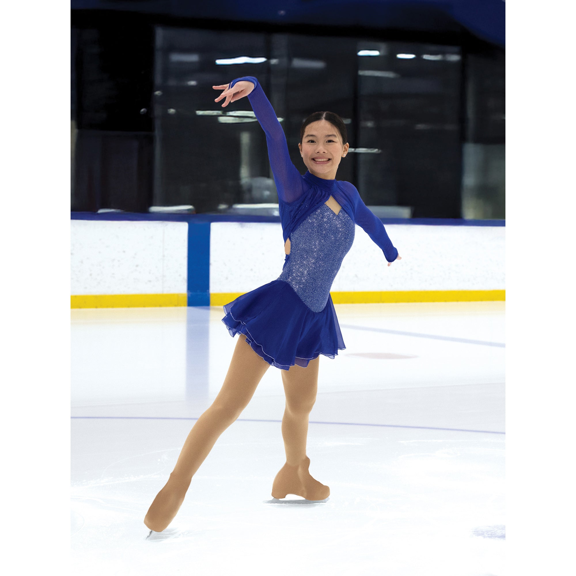 Jerrys Skating World Bluette Bling Dress - Blue