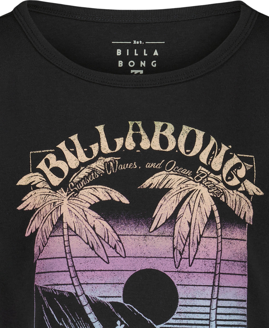Billabong Sunset Dream Tee Black Sands detail 2