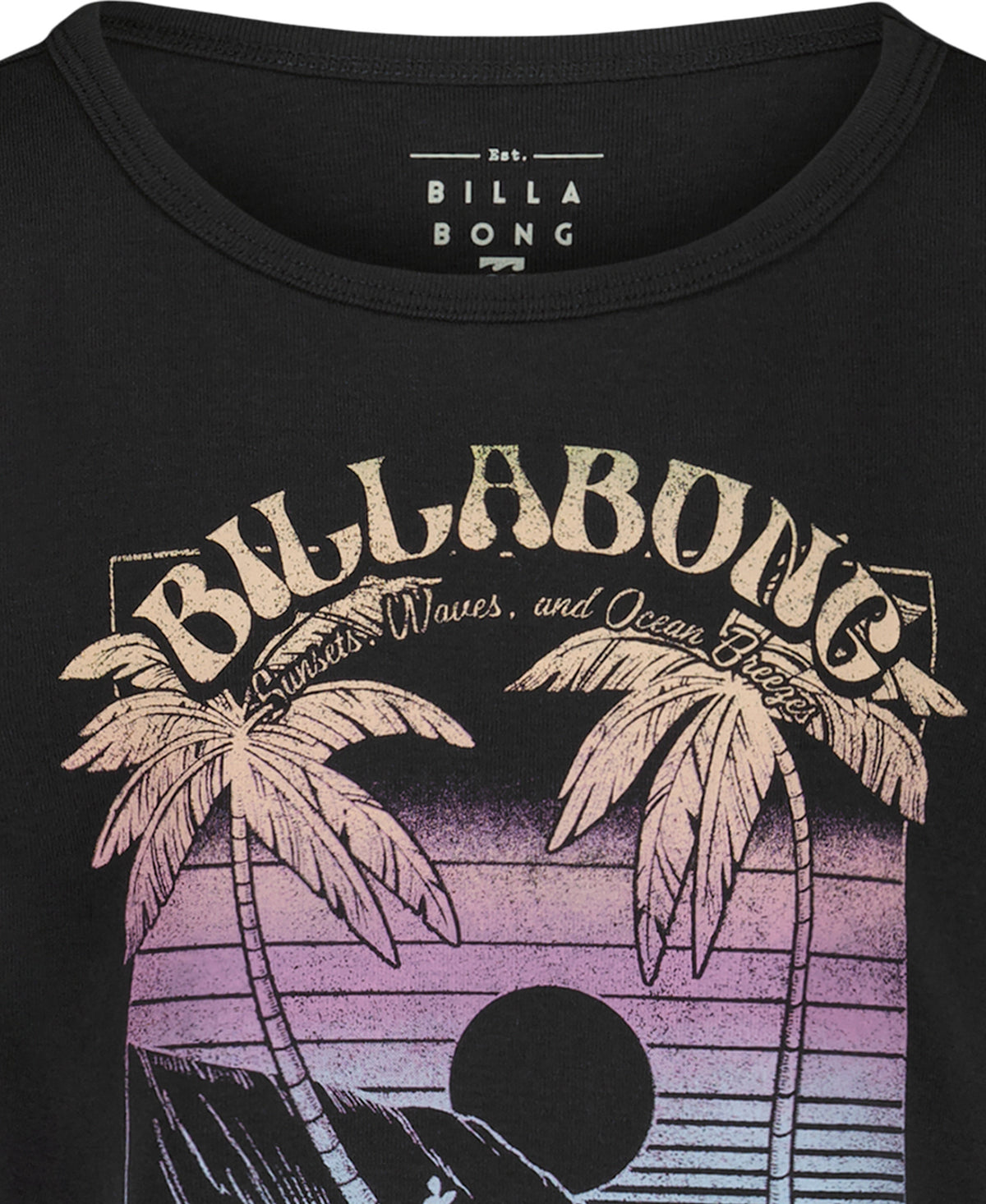 Billabong Sunset Dream Tee Black Sands detail 2