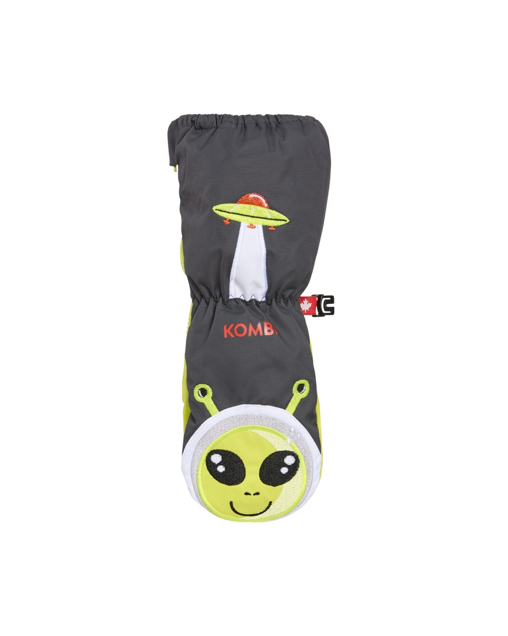 Kombi Imaginary Friends Child Mittens - ALLAN THE ALIEN WITH COCONUT - front
