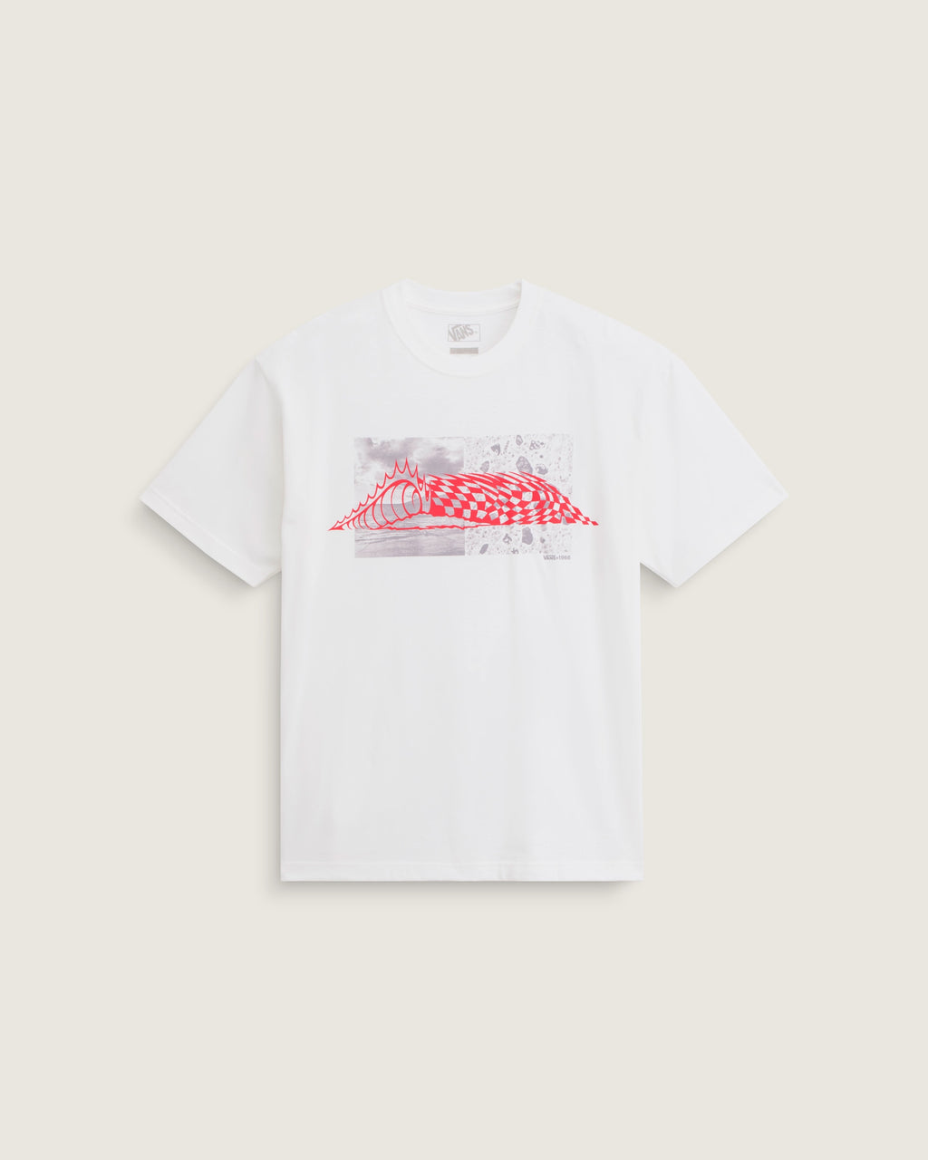 Vans Wave Check Short Sleeve T-Shirt White front