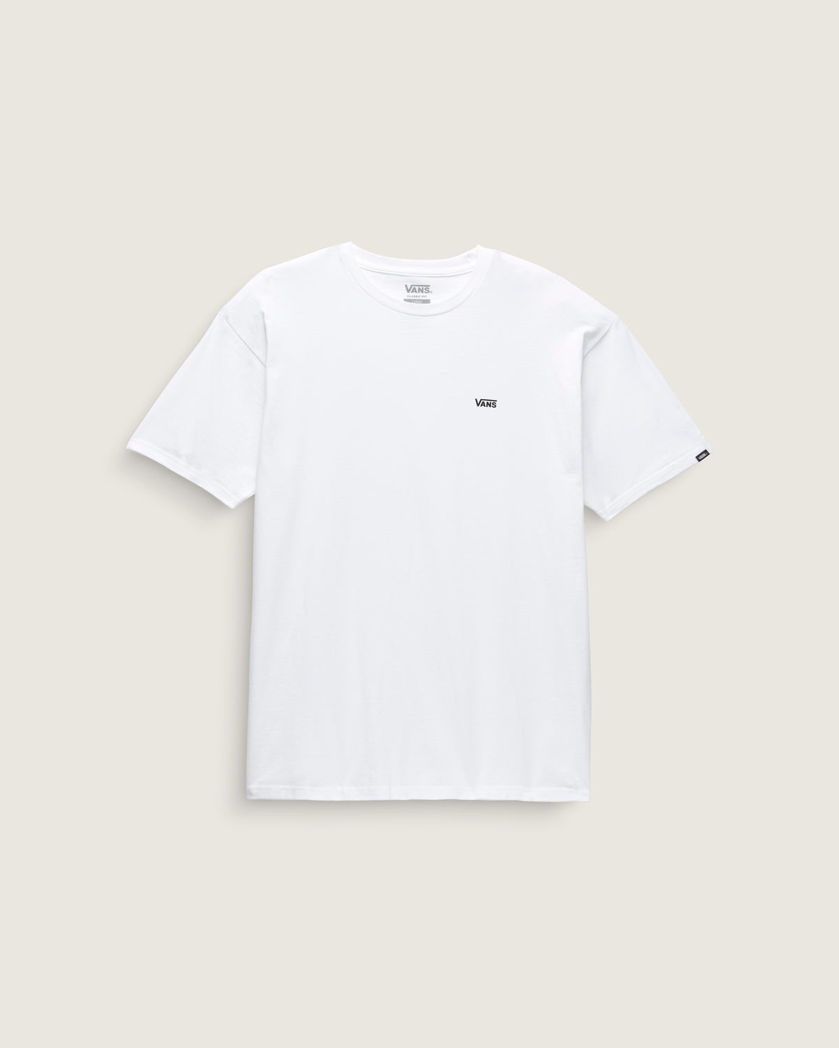 Vans Men's Left Chest Logo T-Shirt White/Black front