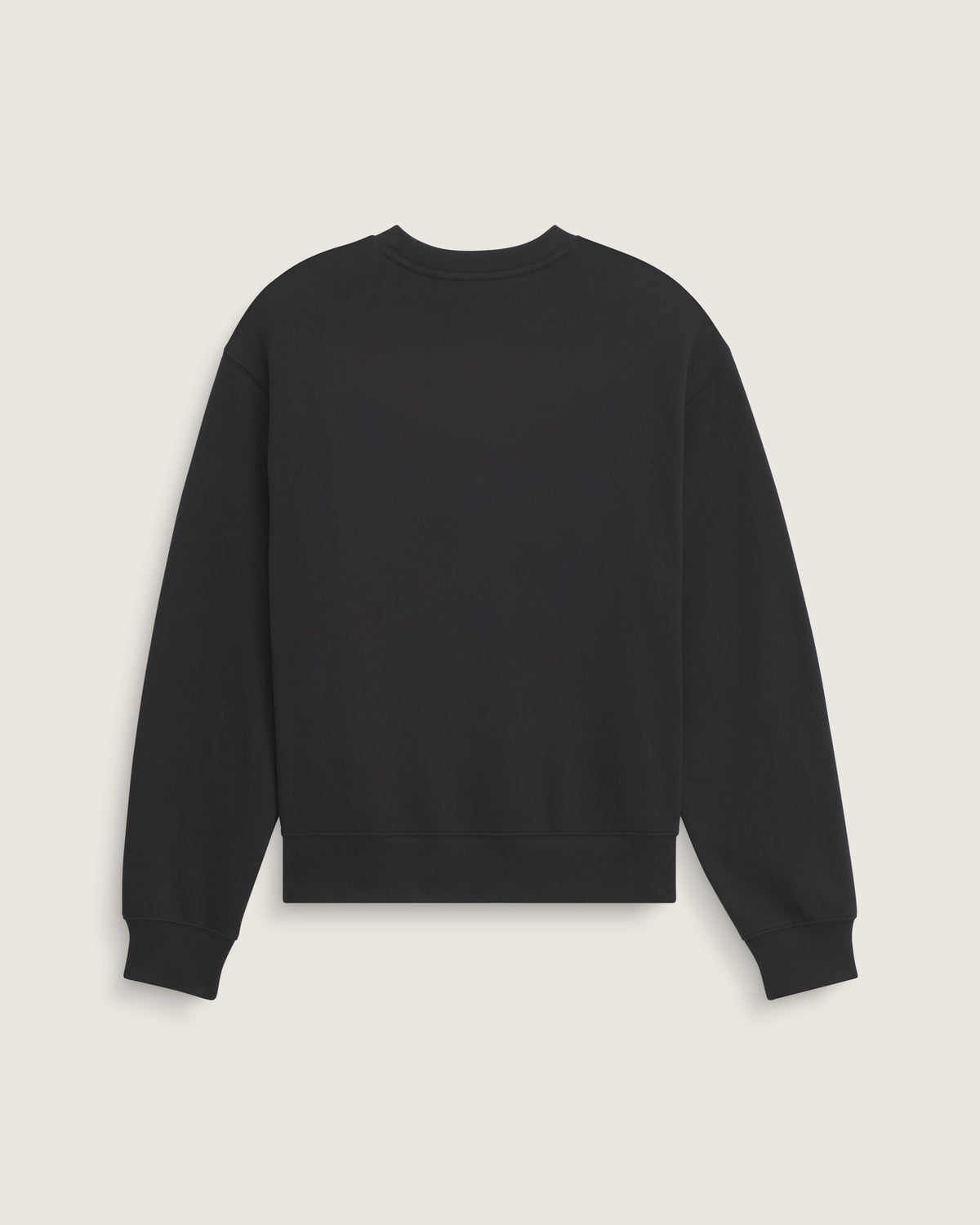 Vans Stretch Logo Crewneck Sweatshirt Black/White detail