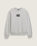 Vans Stretch Logo Crewneck Sweatshirt Cement front