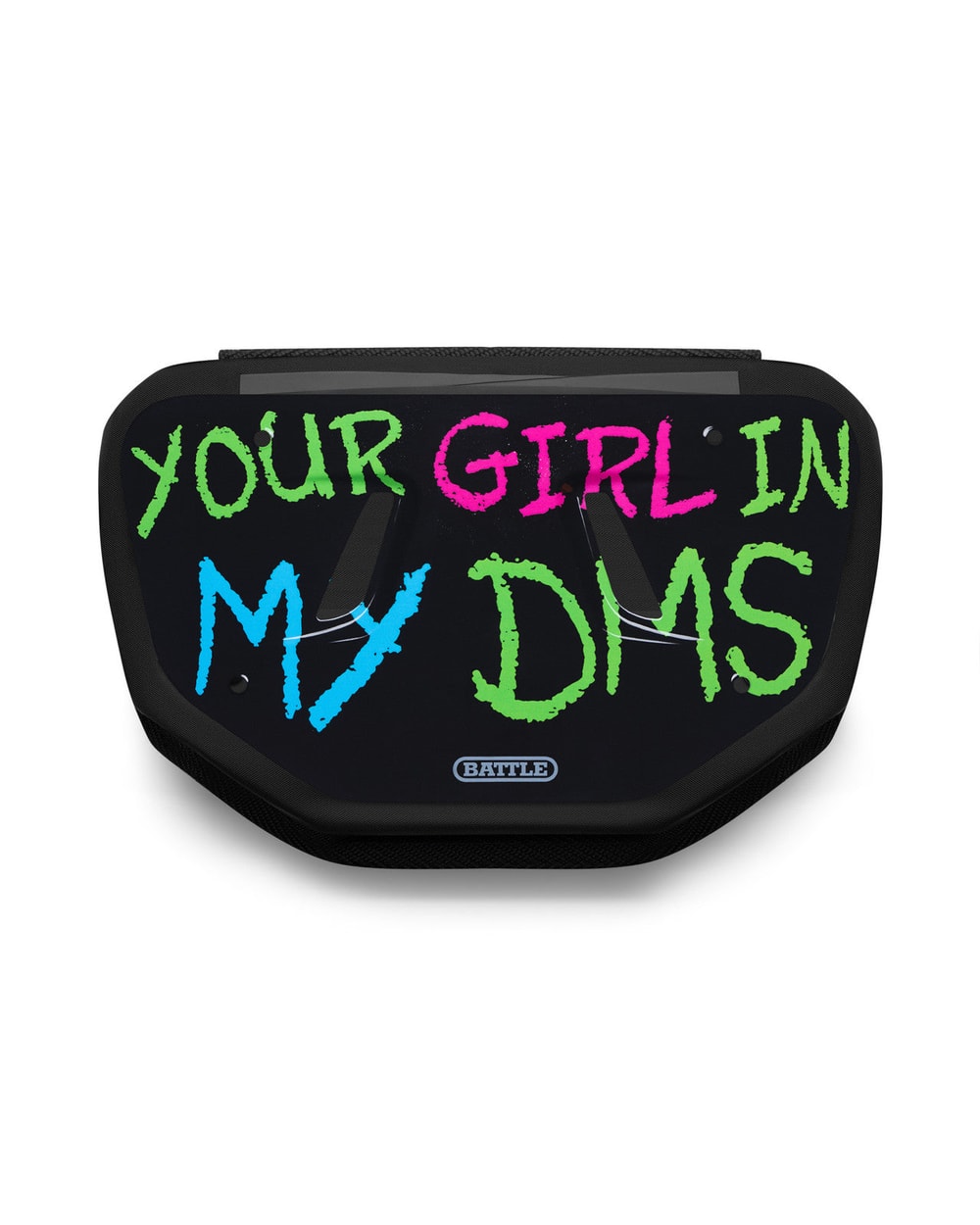 "In My DMs" Football Back Plate - MULTI