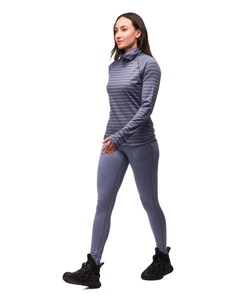 Indyeva Women's Riga III Mock Neck Long Sleeve Shirt