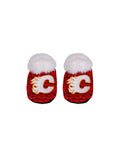 FOCO NHL Polyknit Infant Slippers - Calgary Flames