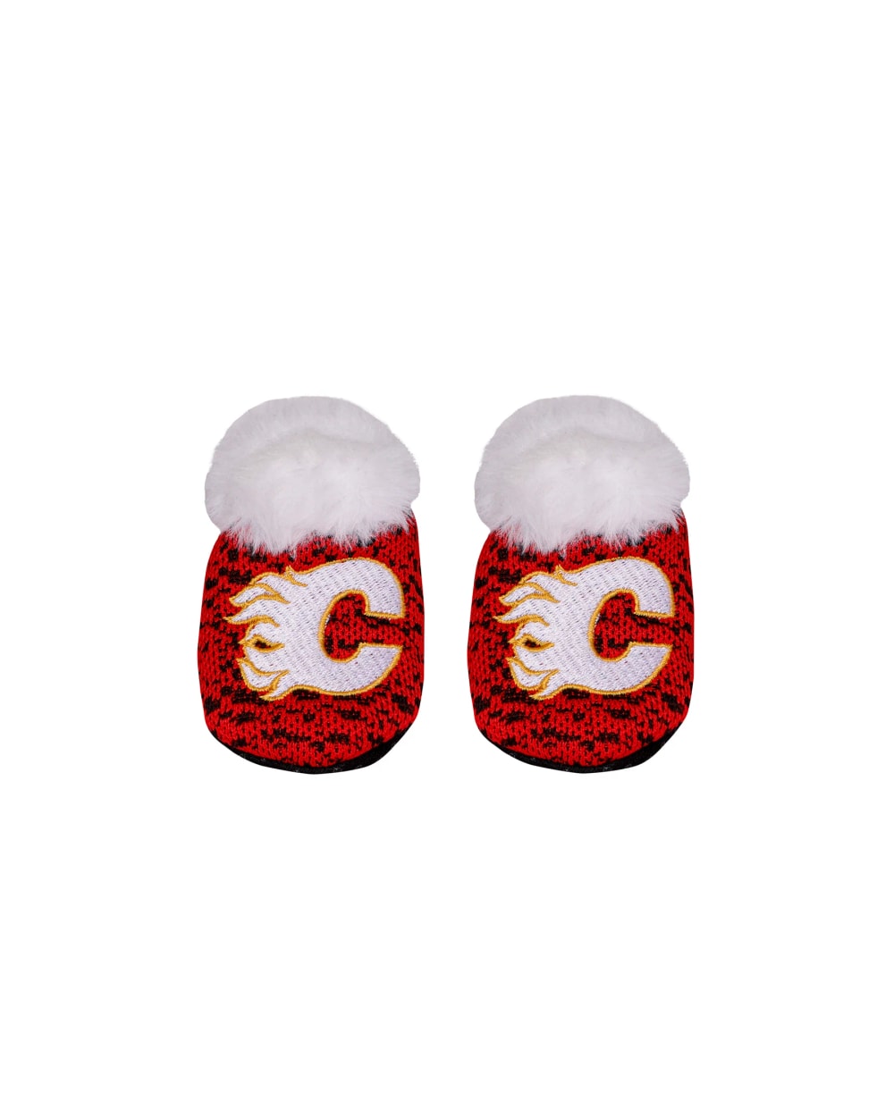 FOCO NHL Polyknit Infant Slippers - Calgary Flames