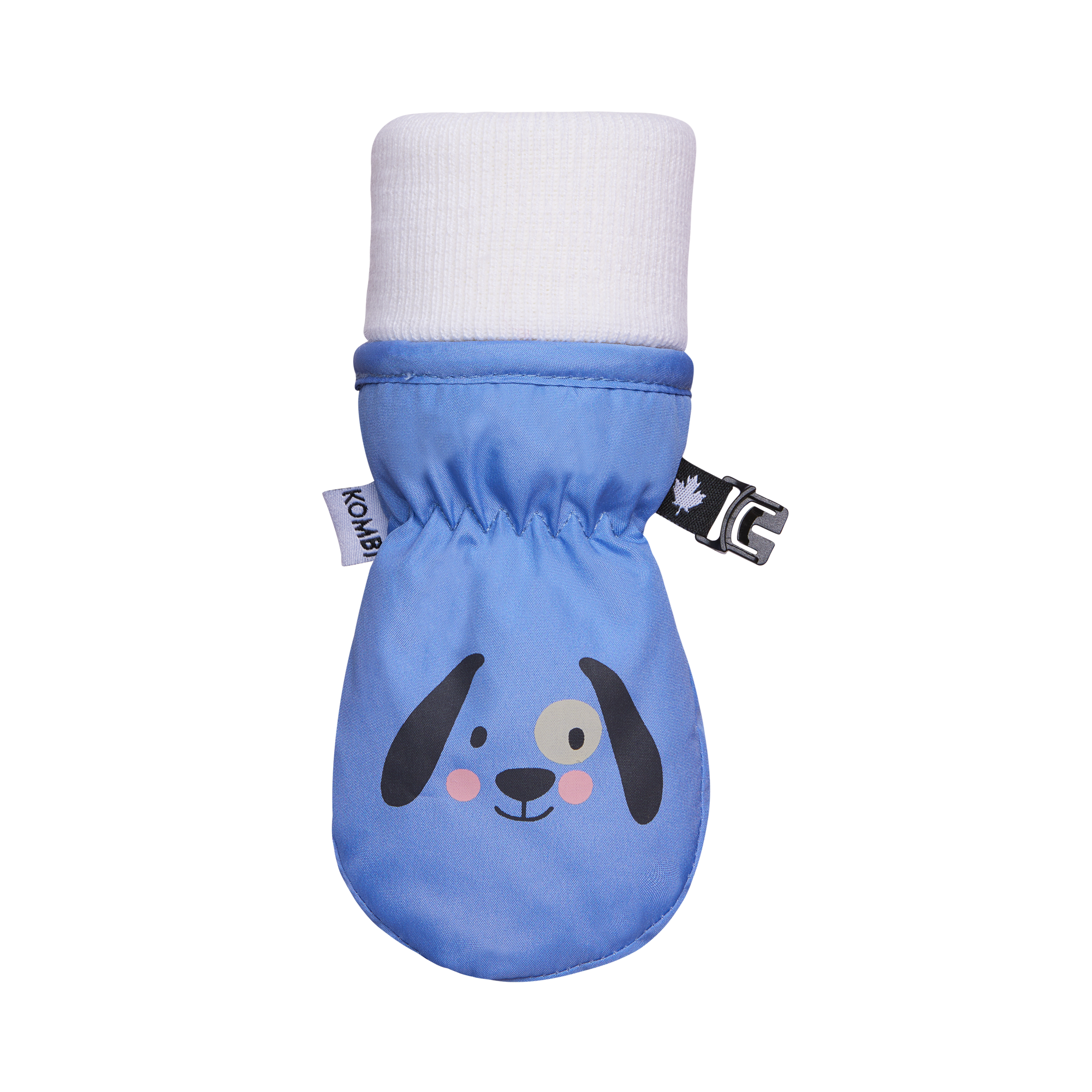 Kombi Baby Animal Mitt in Silky Blue - front