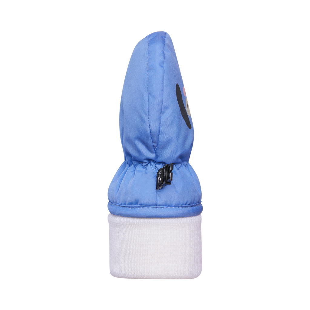 Kombi Baby Animal Mitt in Silky Blue - back