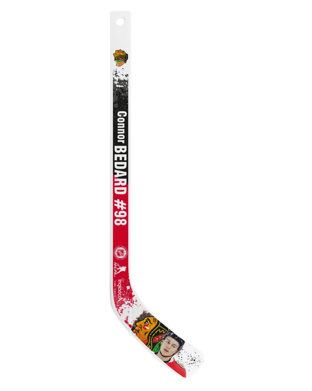 Inglasco NHL Chicago Blackhawks Connor Bedard Mini Stick