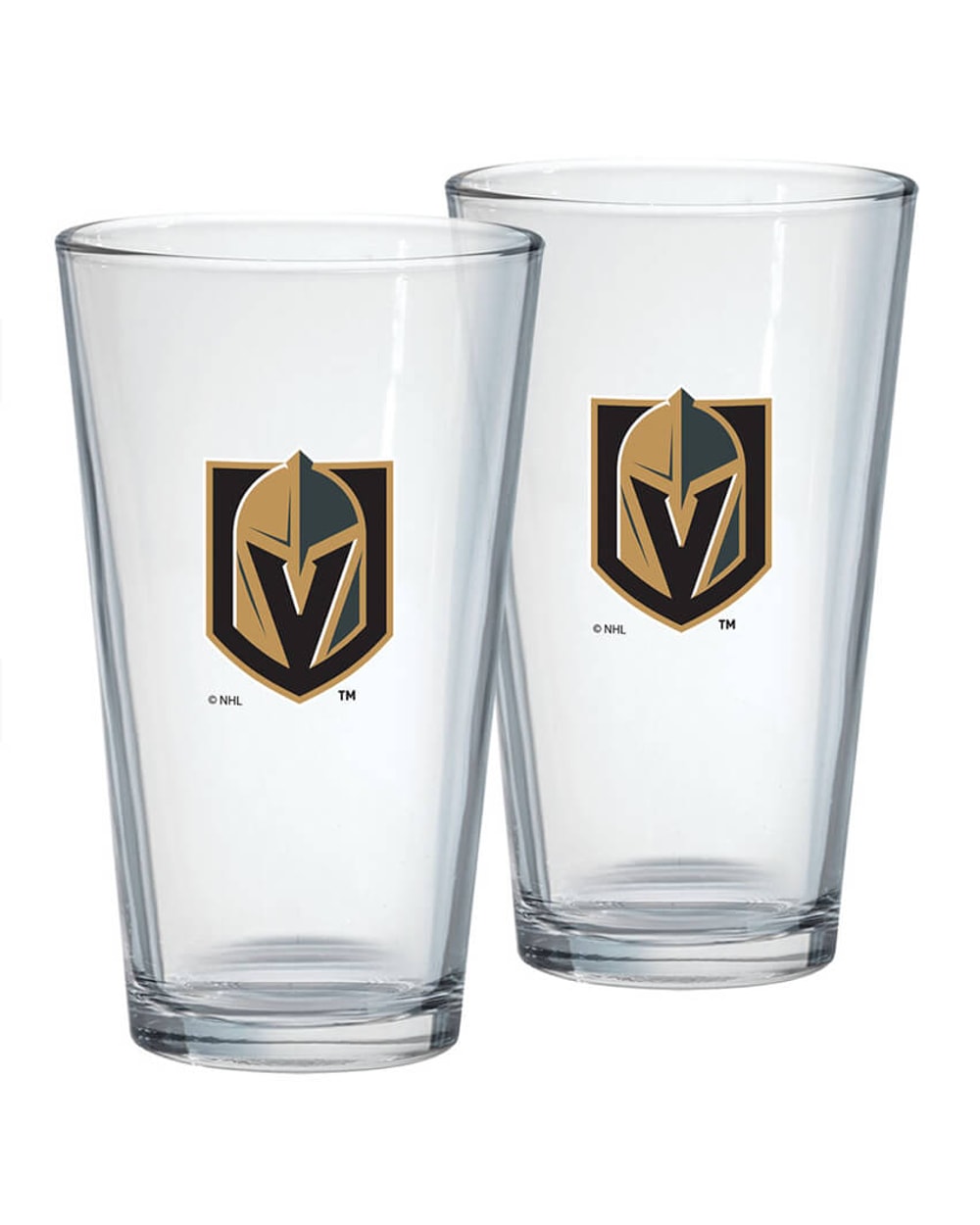Inglasco Vegas Golden Knights 2-Pack Mixing Glass Set