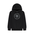 Fox Youth Slowburn Fleece Pullover Hoodie Black front
