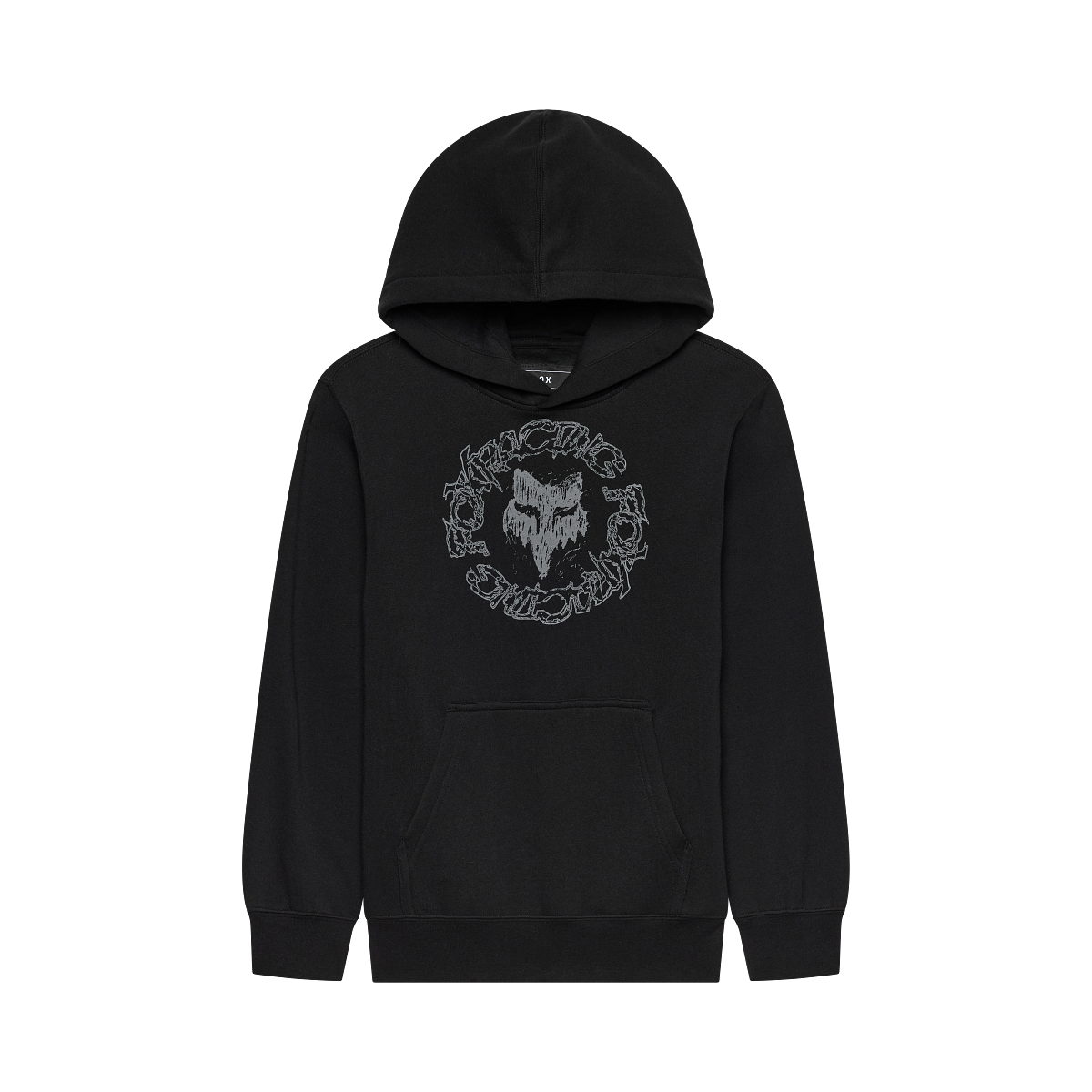 Fox Youth Slowburn Fleece Pullover Hoodie Black front