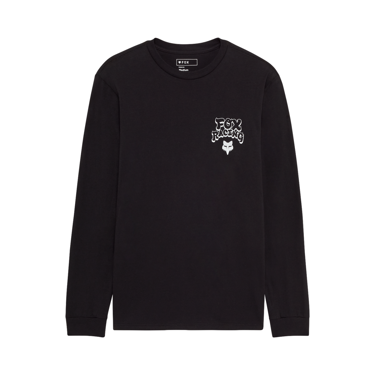 Fox Men's Racewear Long Sleeve Premium Tee - Black - Front