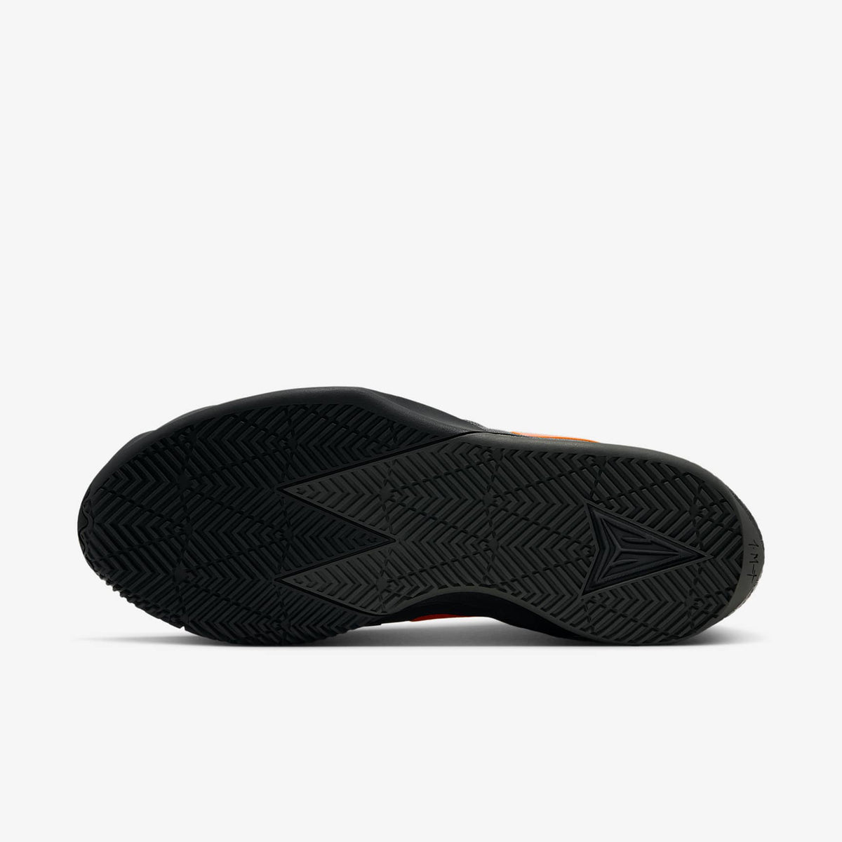 Nike Men's Ja Twelve Time Basketball Shoes - Black/Iron Grey/Dark Smoke Grey/Total Orange, outsole view