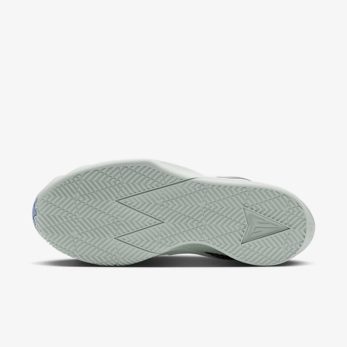 Nike Men's Ja Twelve Time Basketball Shoes - White/Barely Green/Cobalt Bliss/Metallic Silver, outsole view