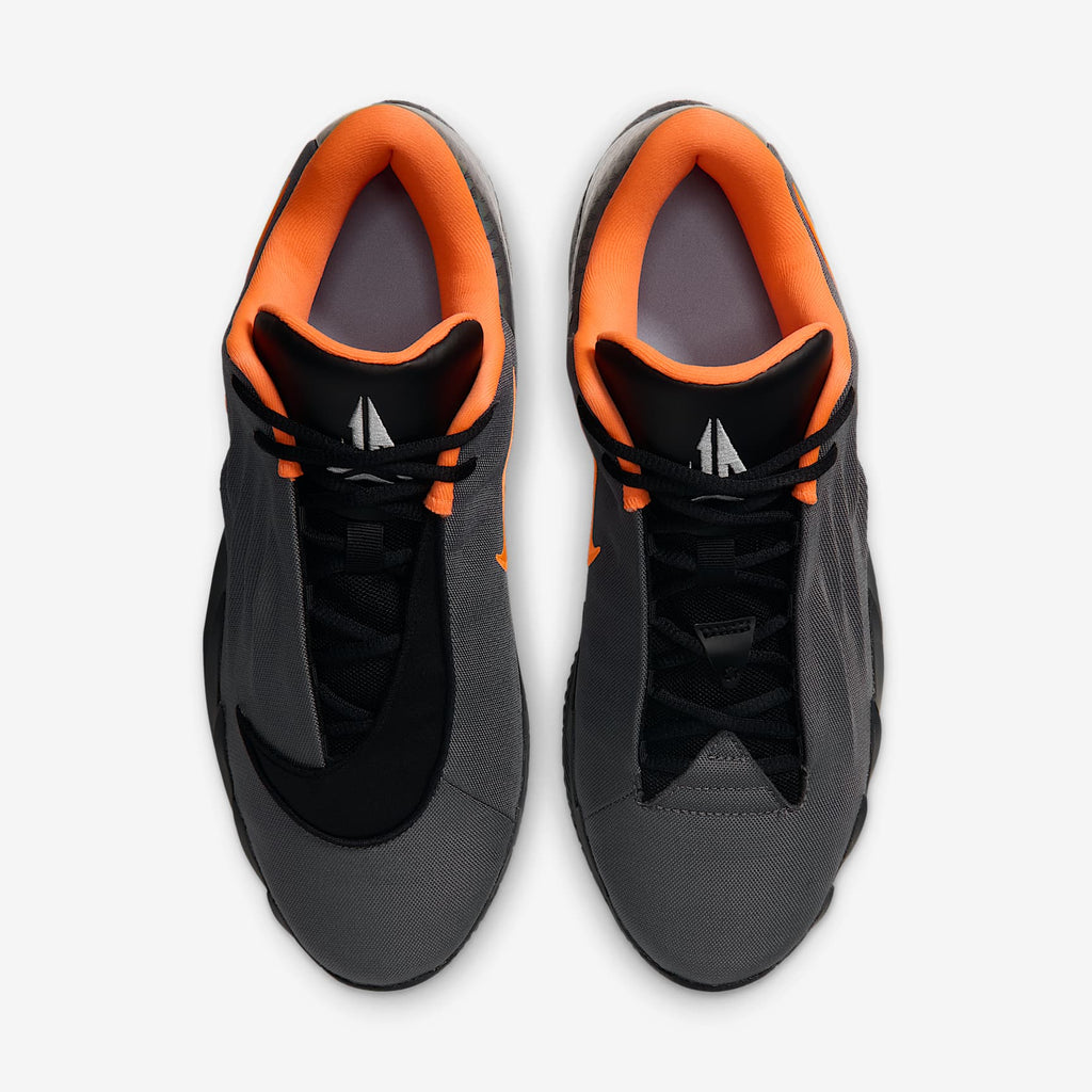 Nike Men's Ja Twelve Time Basketball Shoes - Black/Iron Grey/Dark Smoke Grey/Total Orange, top-down view