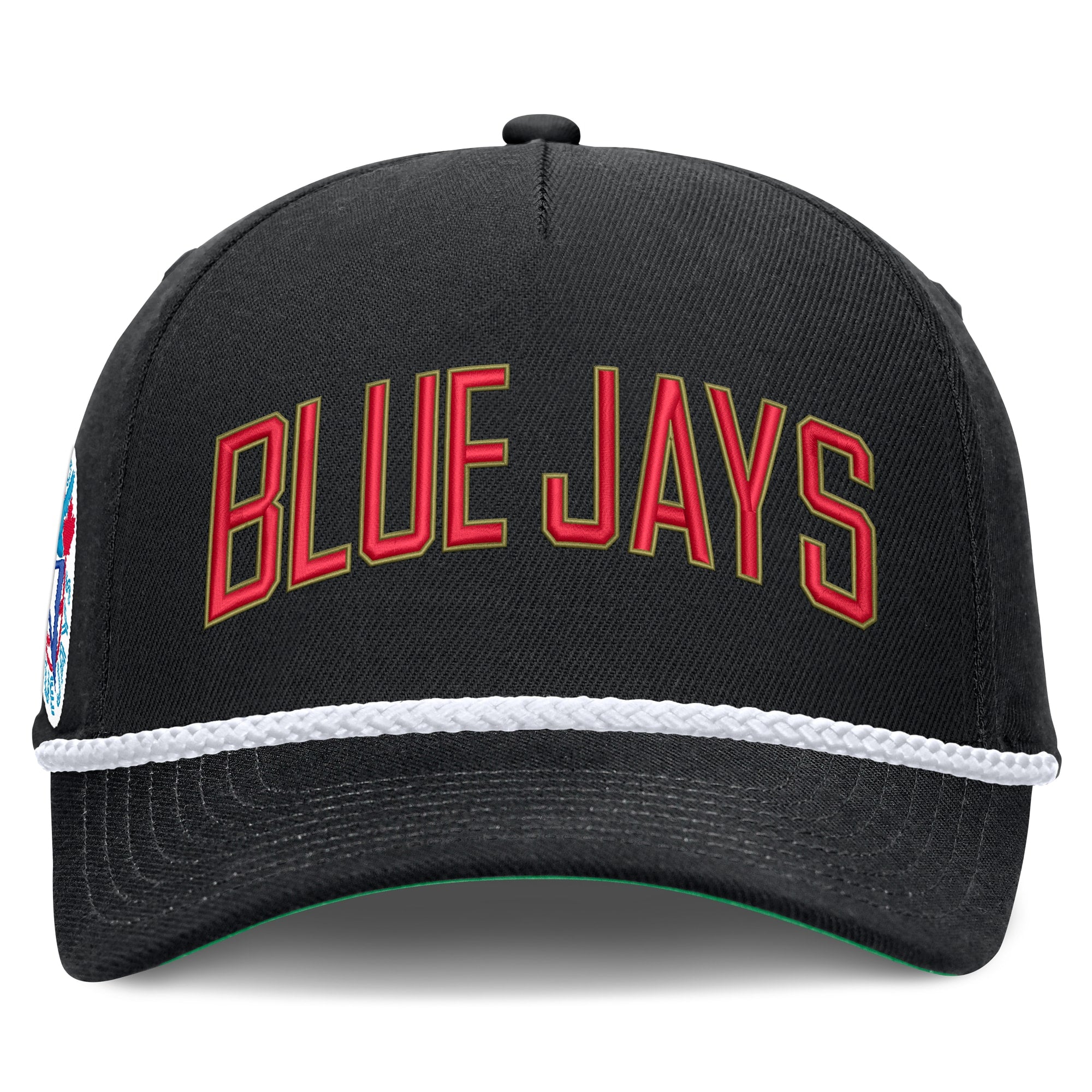 Toronto Blue Jays Nike Black Cooperstown Collection Rise Adjustable Hat - front