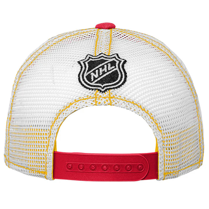 Outerstuff Youth Calgary Flames Lockup Meshback Adjustable Hat