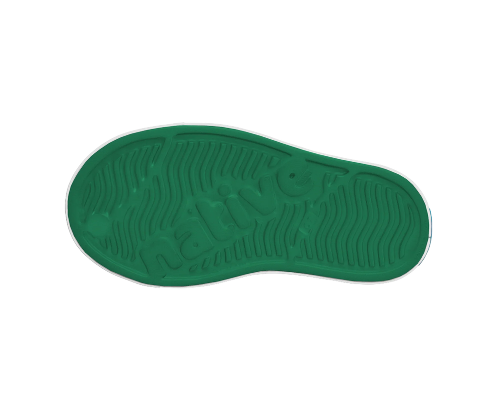 Native Child Jefferson Shoes - Hunter Green/Shell White - outsole
