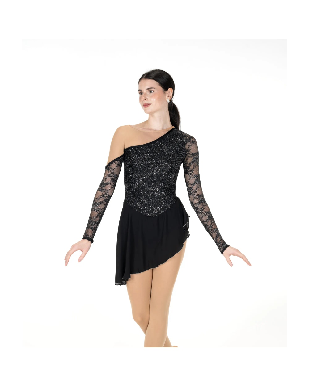 Jerrys Skating World Bare Shoulders Dress - Black Star