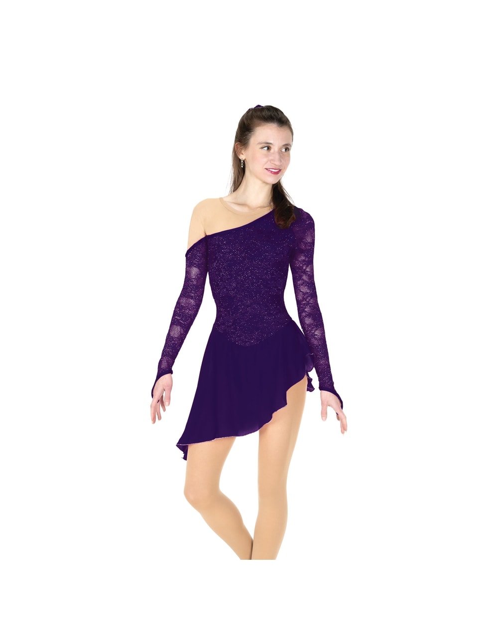 Jerrys Skating World Bare Shoulders Dress - Deep Purple