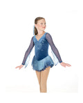 Jerrys Skating World Butterfly Blue Dress