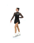 Jerrys Skating World Crystal Fanfare Dress - Black