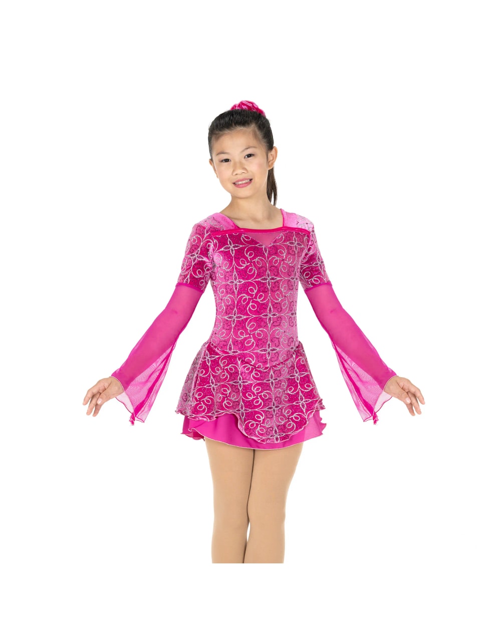 Jerrys Skating World Fuchsia A-Flutter Dress