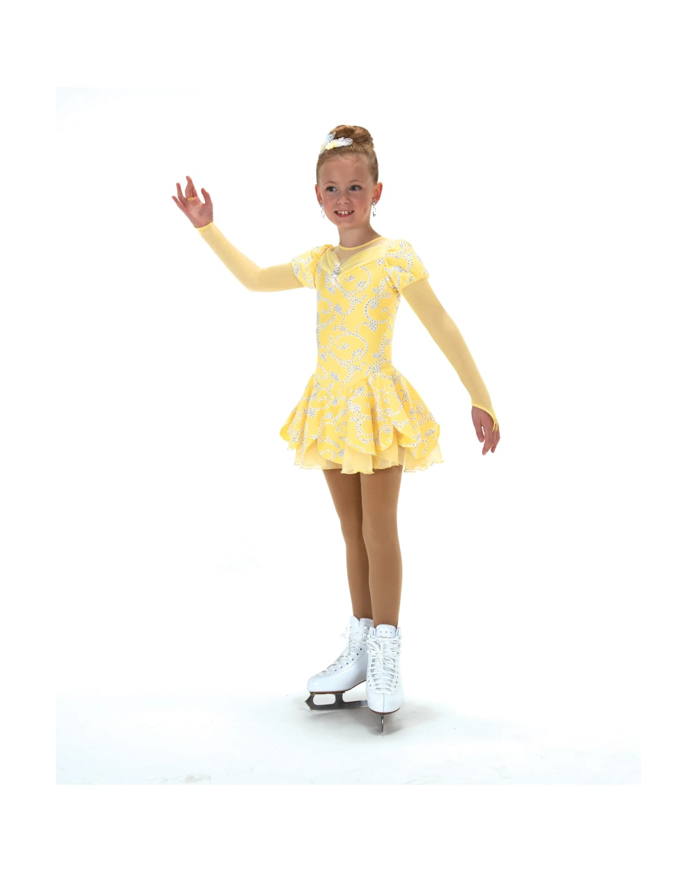 Jerrys Skating World Lemon Chiffon Dress