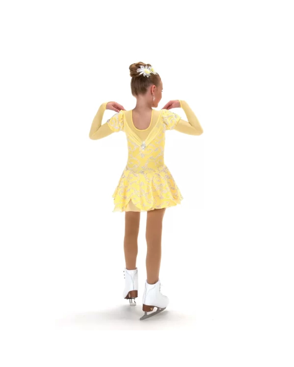 Jerrys Skating World Lemon Chiffon Dress