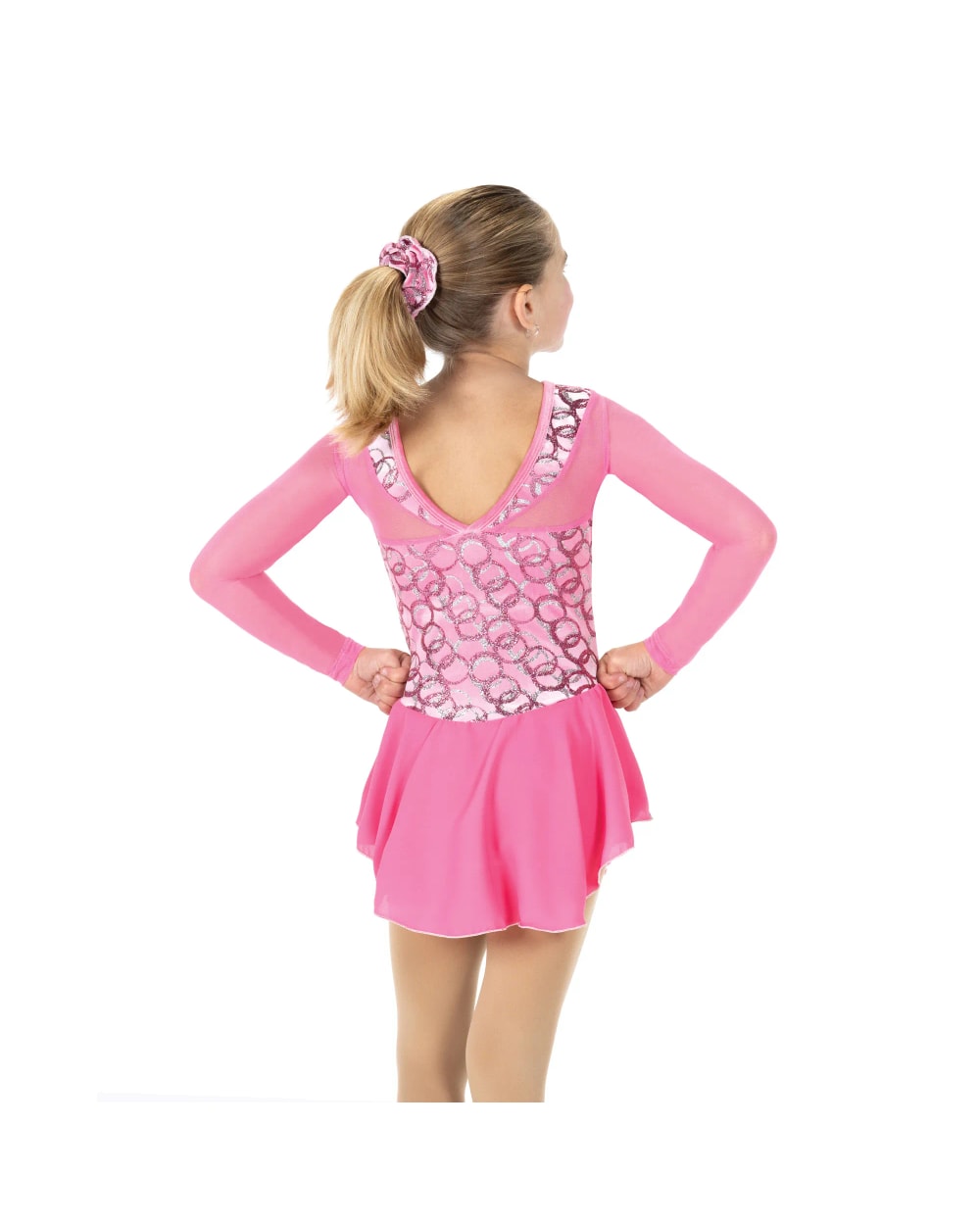 Jerrys Skating World Rings Of Bling Dress - Pink, back detail