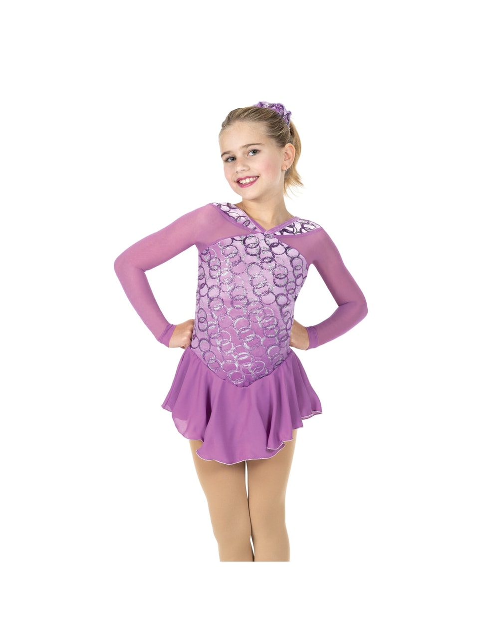 Jerrys Skating World Rings Of Bling Dress - Petal Purple