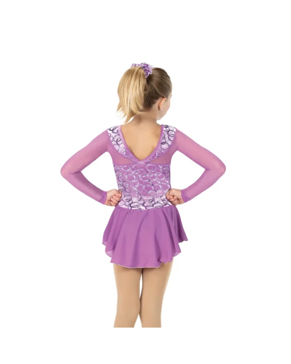 Jerrys Skating World Rings Of Bling Dress - Petal Purple, back detail