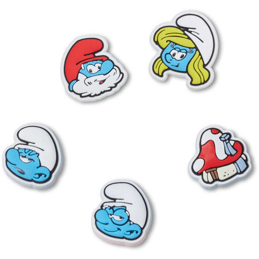 Crocs Smurfs Jibbitz Charms - 5 Pack